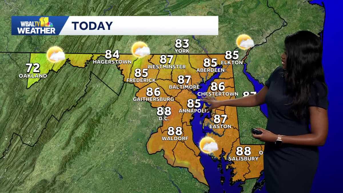 Plenty of sunshine on Father's Day across Maryland