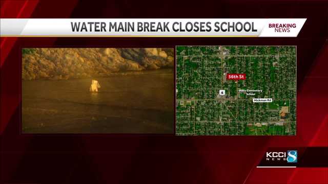 Water main break cancels class at Hillis Elementary today - Vimarsana News