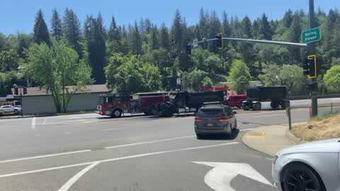 Truck catches fire on Highway 50 in Placerville – KCRA Sacramento