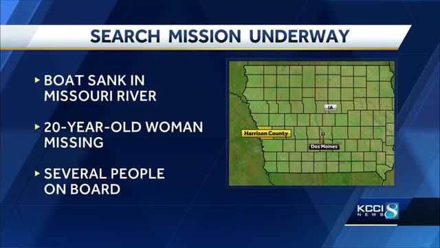 20-year-old woman missing after boat sank in Missouri River - Vimarsana News