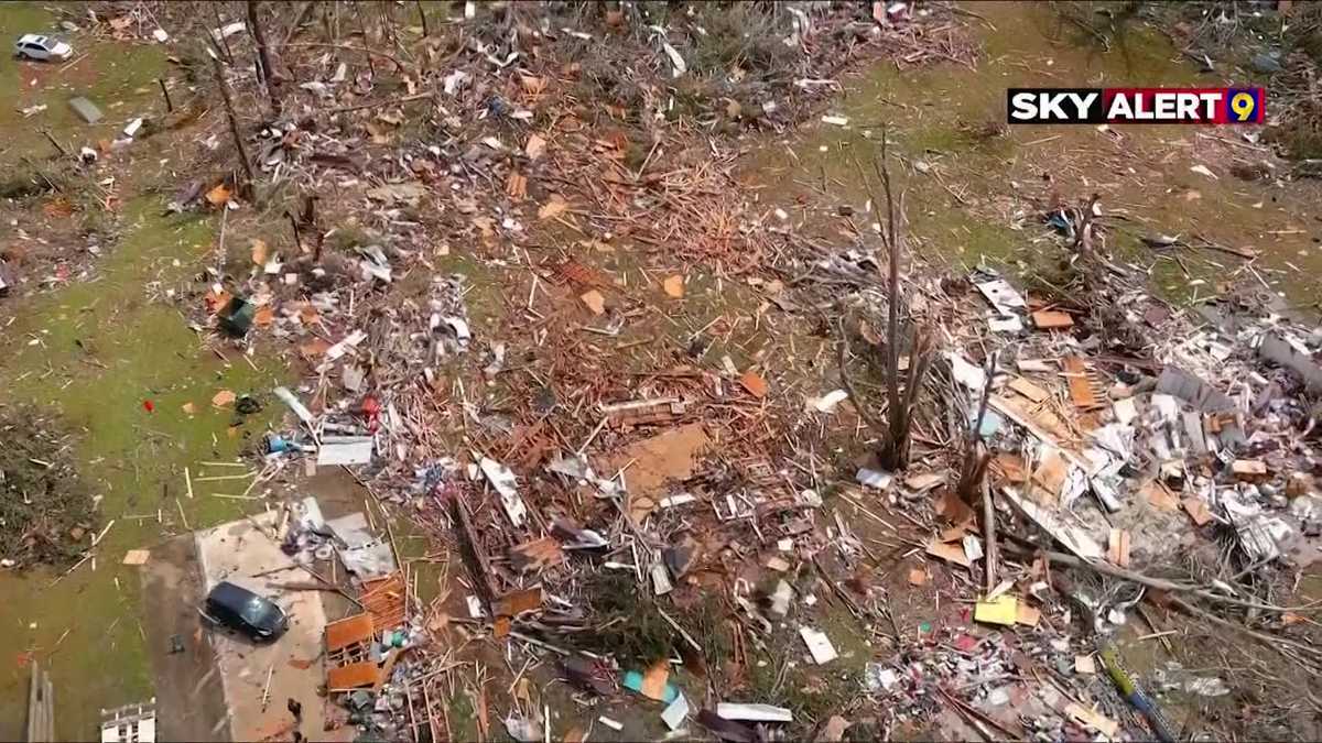 Georgia: Video shows damage left behind after destructive tornado