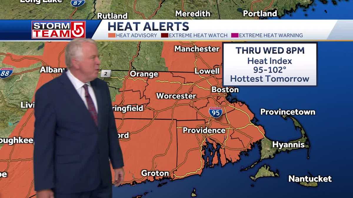 Video: Hot, humid start to the week with storms expected midweek