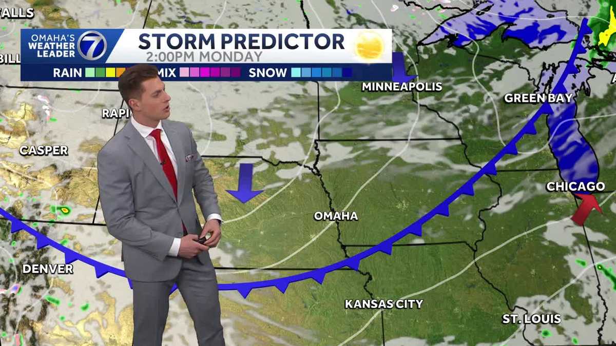 Sunny and warm on Monday followed by cooler weather on Tuesday - KETV