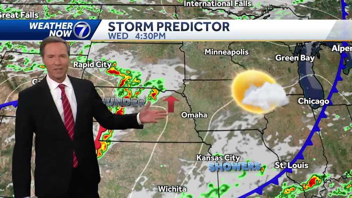 Nice for Wednesday, Omaha looking at holiday rain chance Thursday