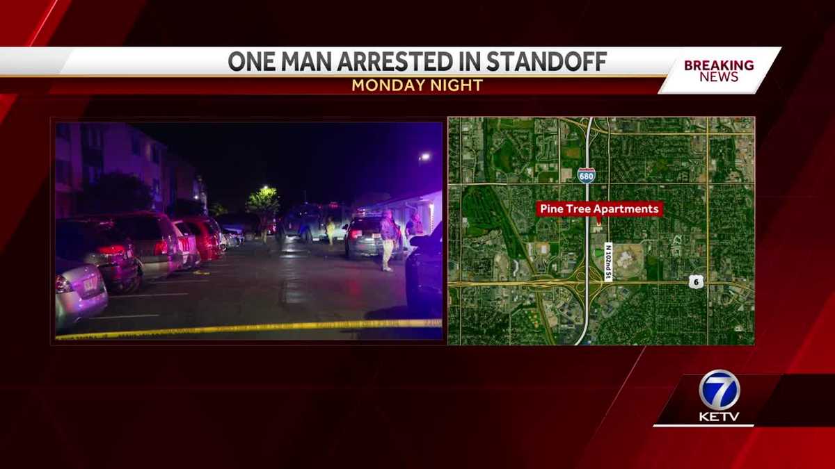 Omaha police take a man into custody following a standoff