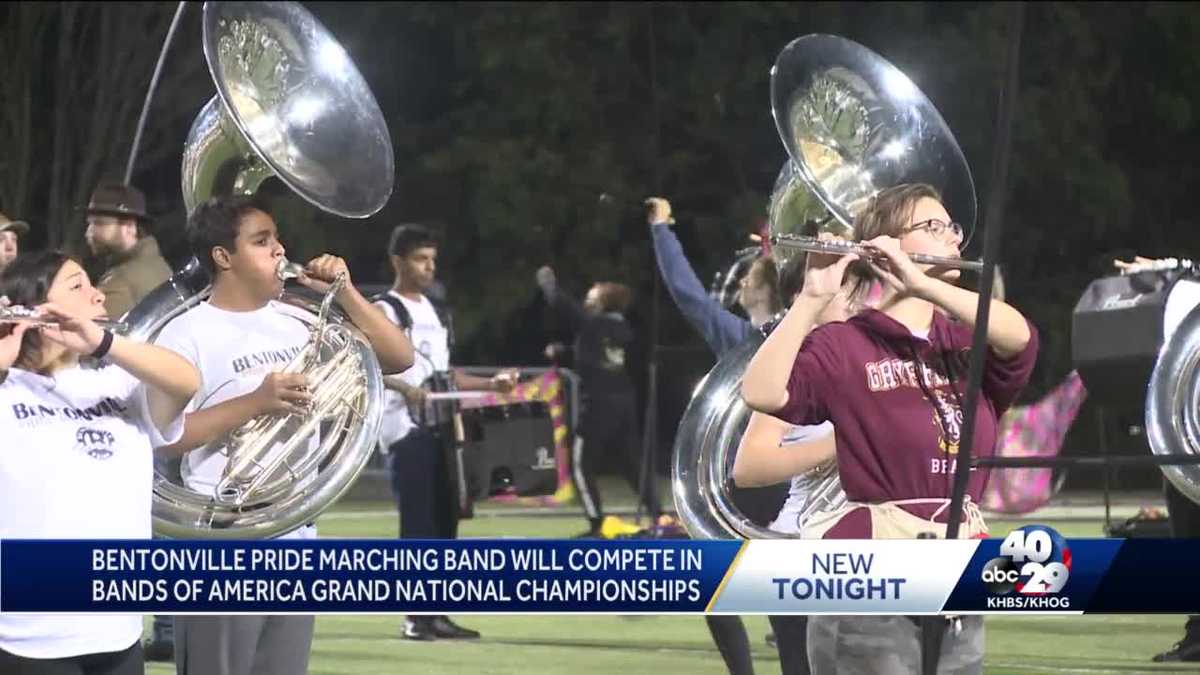 Bentonville Pride Marching Band will compete in Bands of America Grand