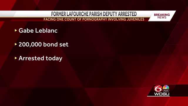 Former Lafourche Parish deputy arrested for production of child porn->