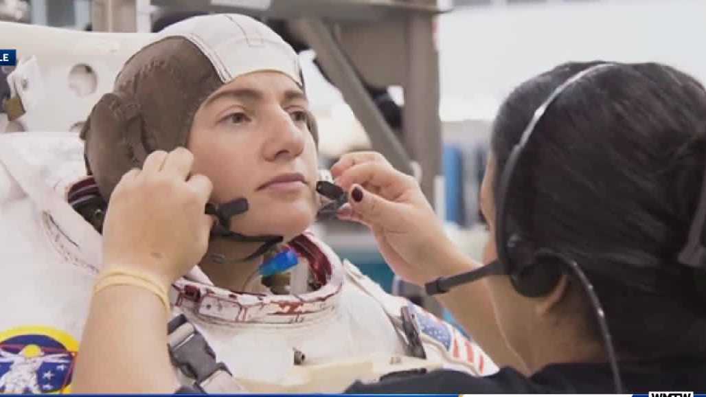 Maine native makes history as part of first all-female spacewalk - WMTW Portland thumbnail