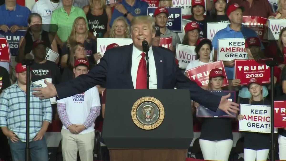 Full video: President Trump campaign rally at SNHU Arena