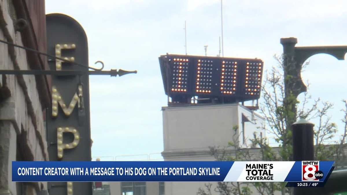 Maine Content Creator Writes Love Letter to Dog on Time and Temperature Building