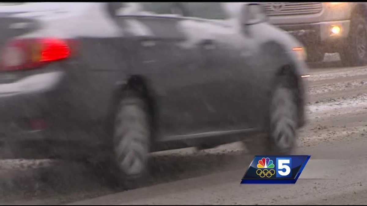 Snow storm causes slick roads, low visibility for drivers