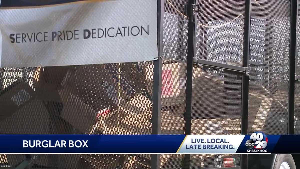 Springdale PD collecting empty Christmas boxes