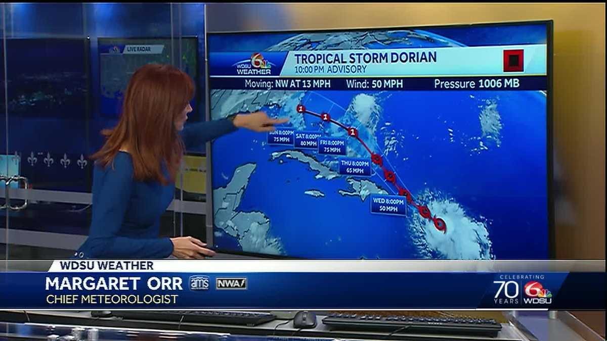 Dorian is forecast to become a hurricane
