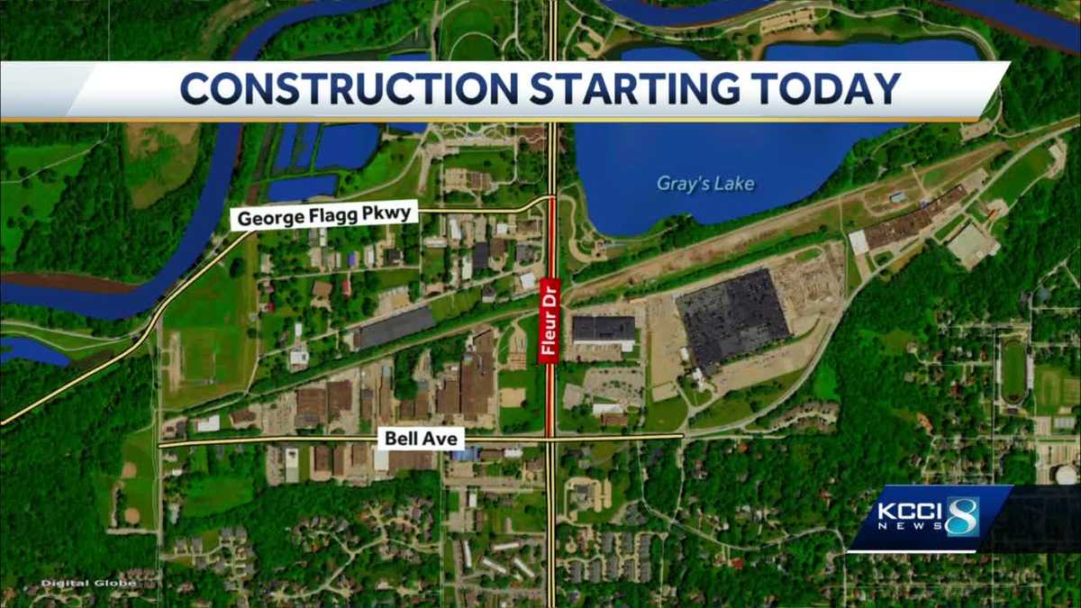 Major construction project resumes along Fleur Drive