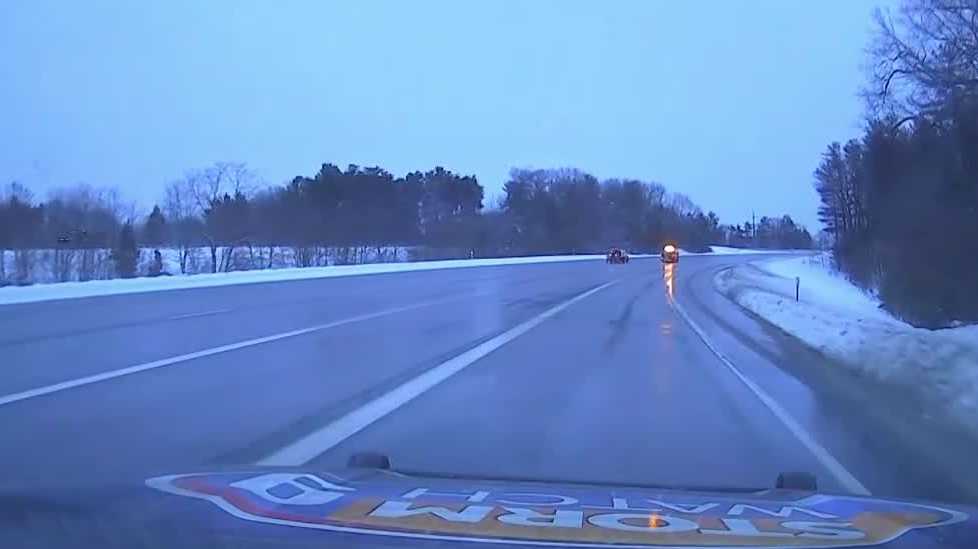 Road conditions improve as snowfall eases in New Hampshire