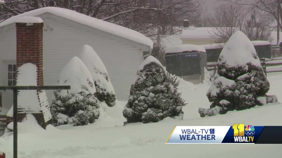 Sabillasville gets more than 2 feet of snow, most in Maryland