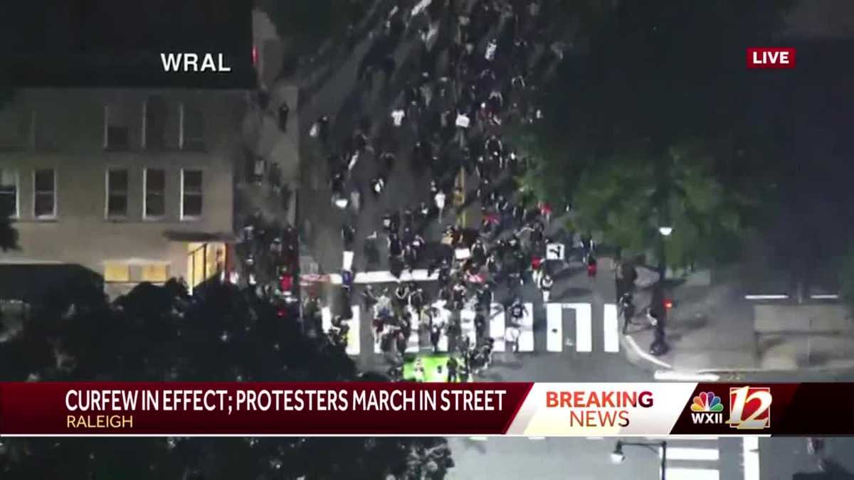 Raleigh: Racial injustice protests continue past curfew