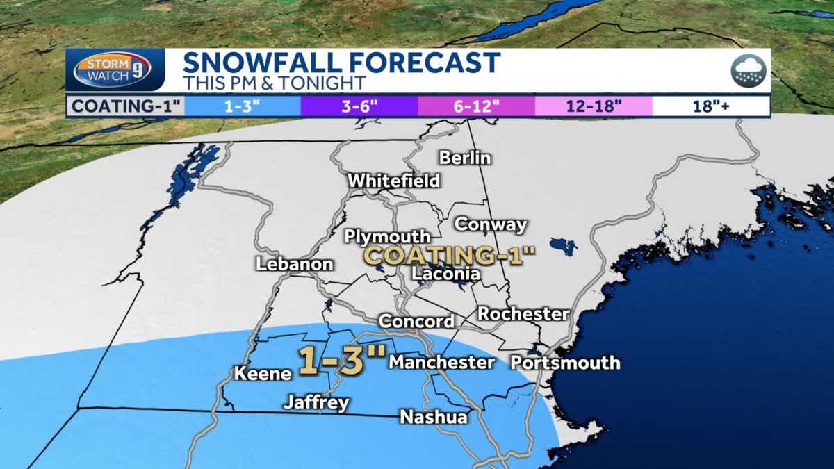 VIDEO: Light snow could make for slick commute Wednesday evening