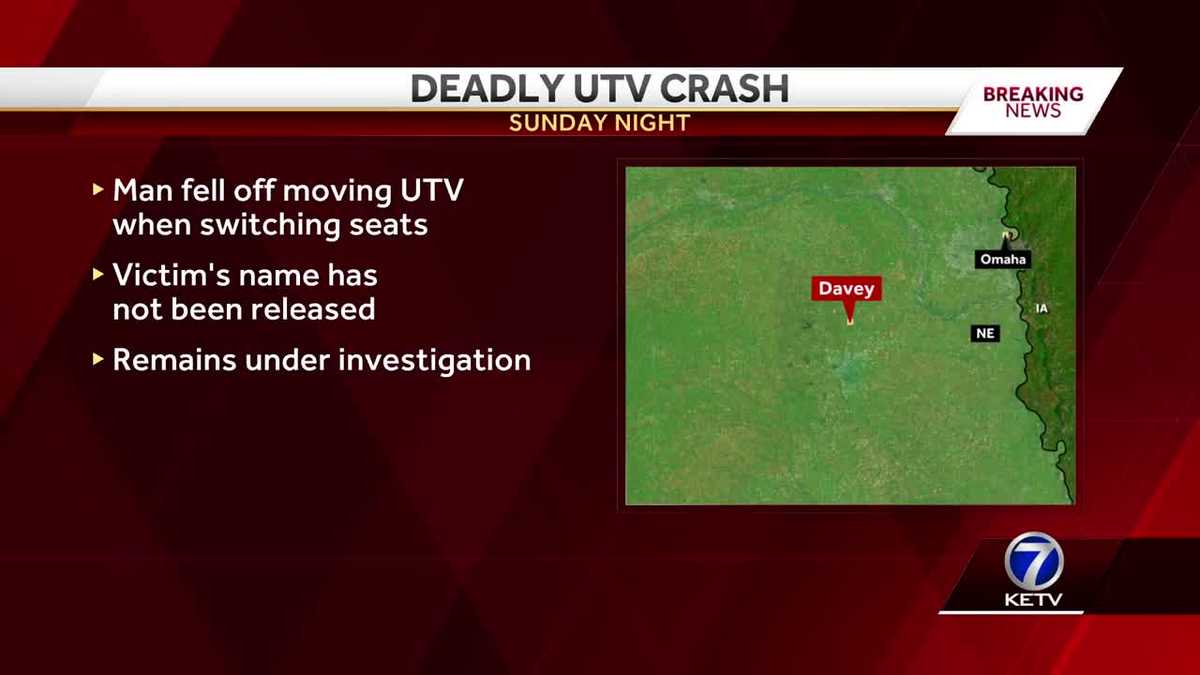 Nebraska man dies after falling out of moving UTV - KETV