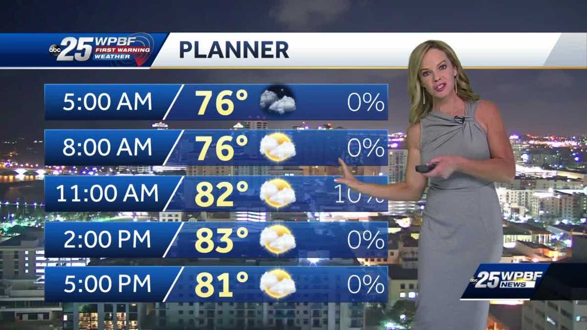 Warm and Breezy for South Florida