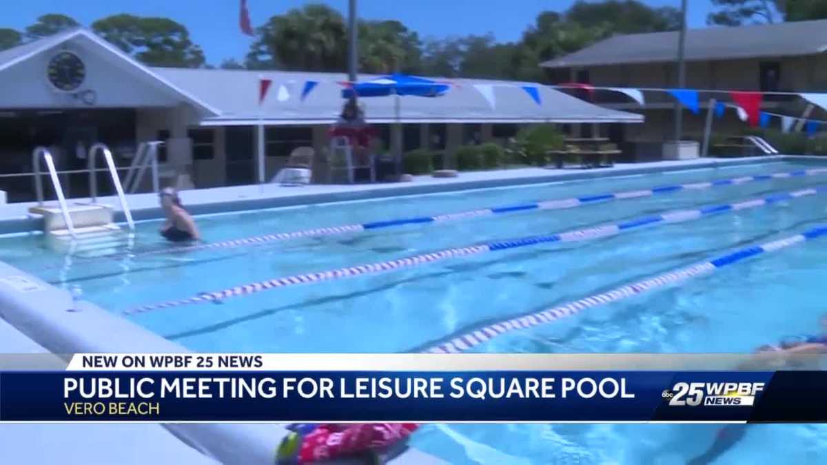 Public meeting for Leisure Square pool in Vero Beach