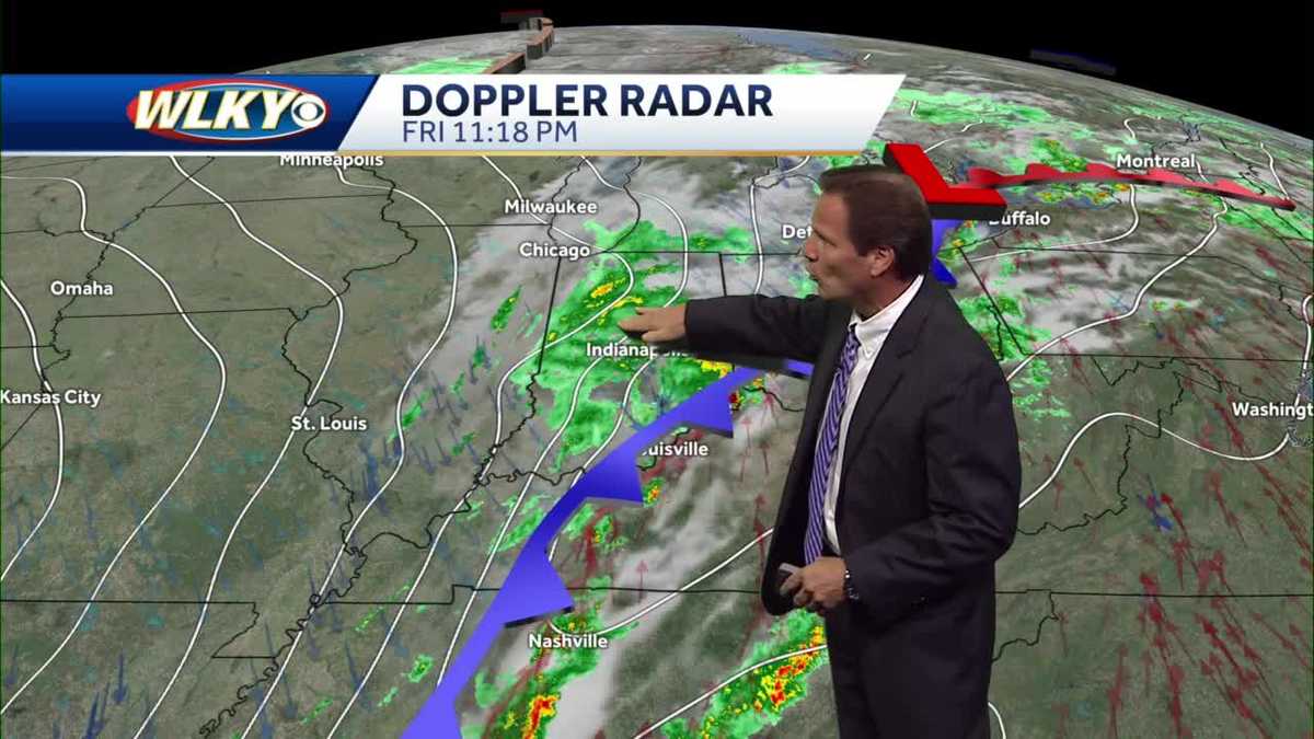 Rain ends overnight, dry and much cooler this weekend