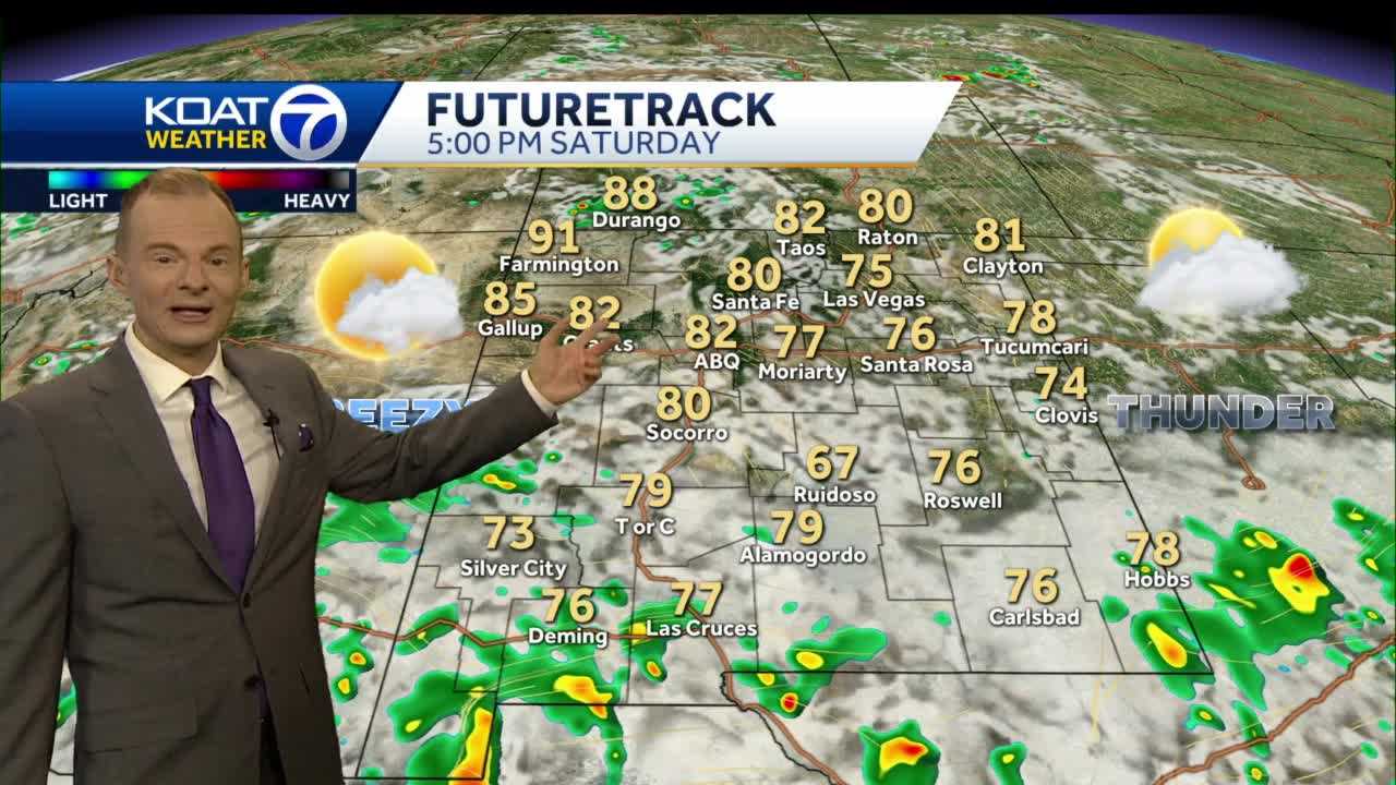 Warm & Breezy, Storms Favoring South