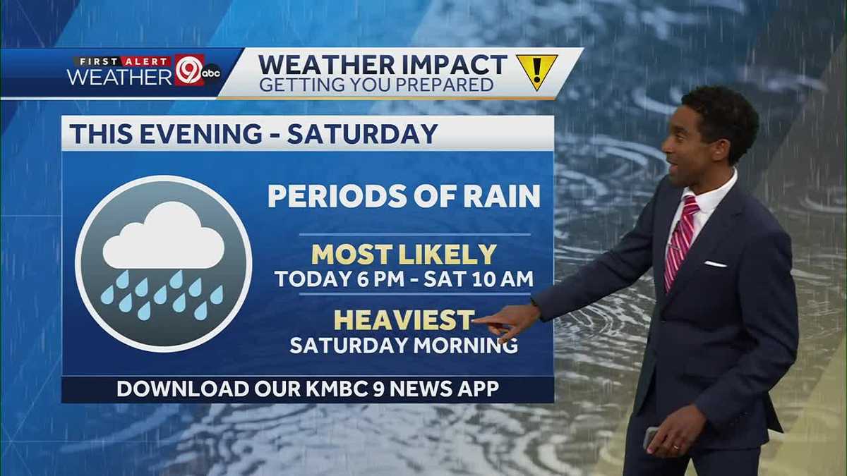 Kansas City forecast to see rain Friday night into Saturday