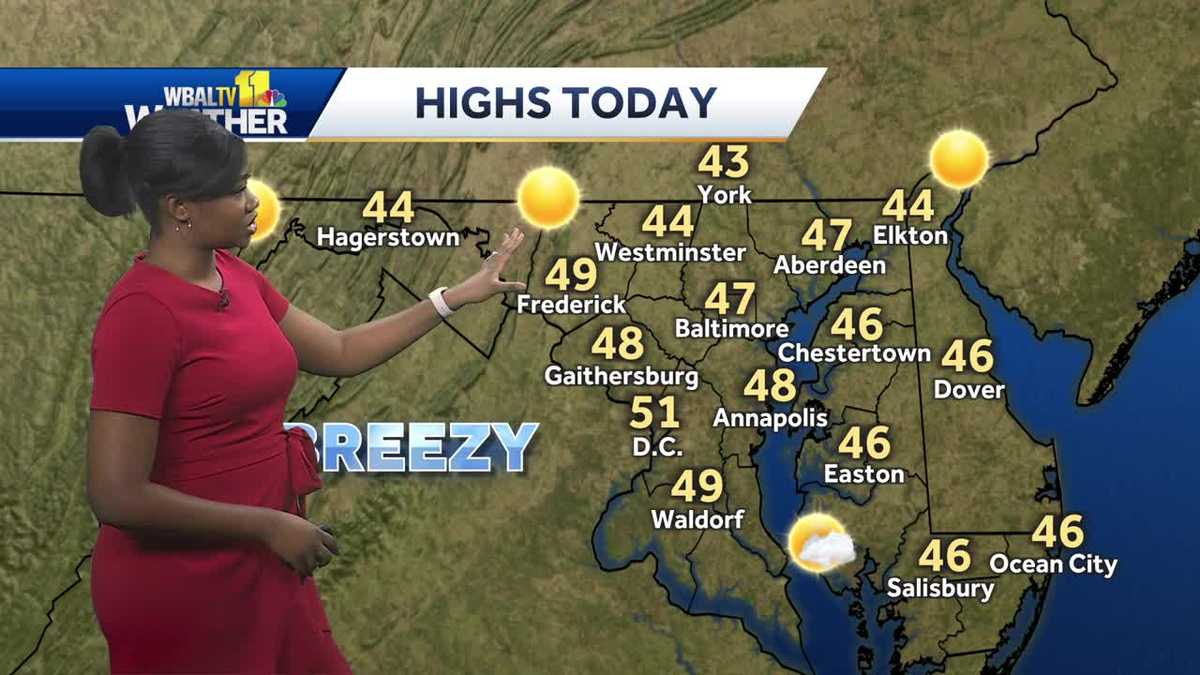 Chilly temperatures turns seasonable by the afternoon