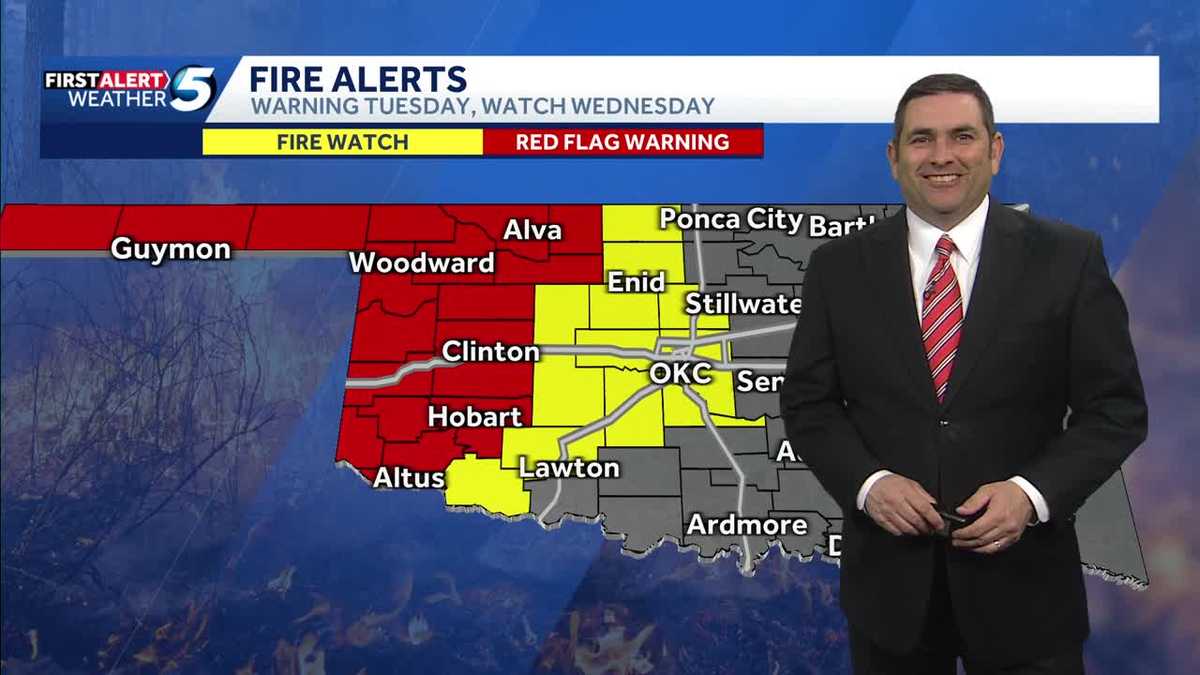 TIMELINE: Oklahoma faces another high fire danger day