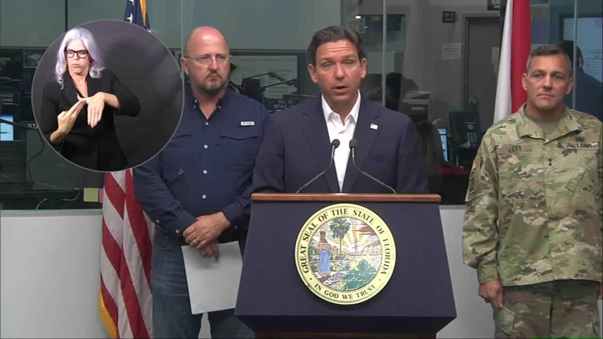 DeSantis holds news conference ahead of Tropical Storm Idalia