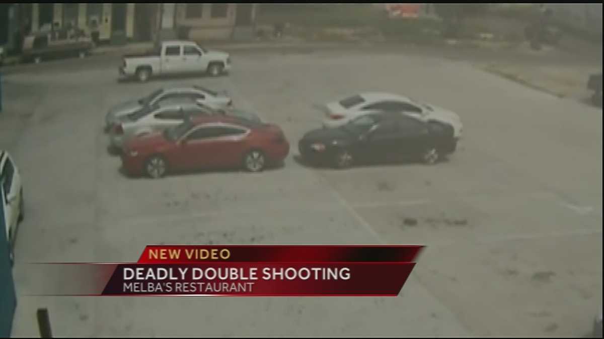 Surveillance video Deadly double shooting outside Melba's restaurant