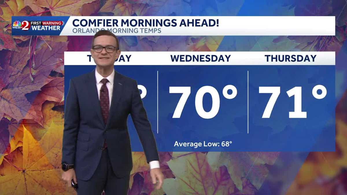 Cooler, less humid weather brings a taste of fall to Central Florida