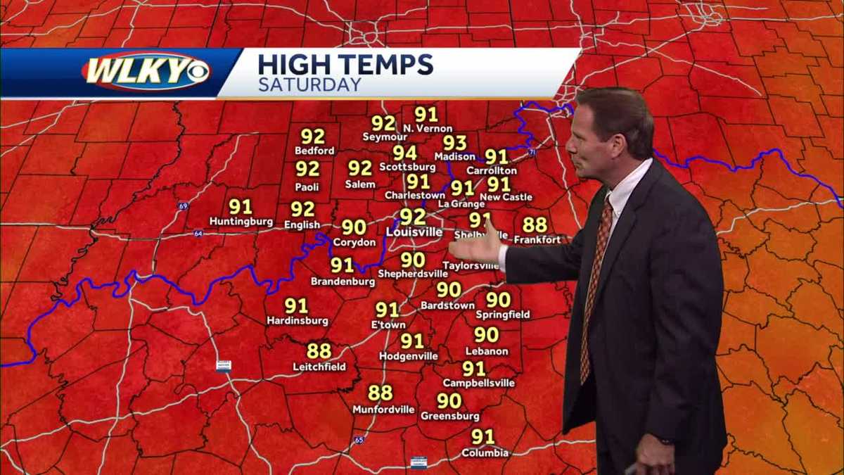 Mainly dry, hot and humid for the weekend