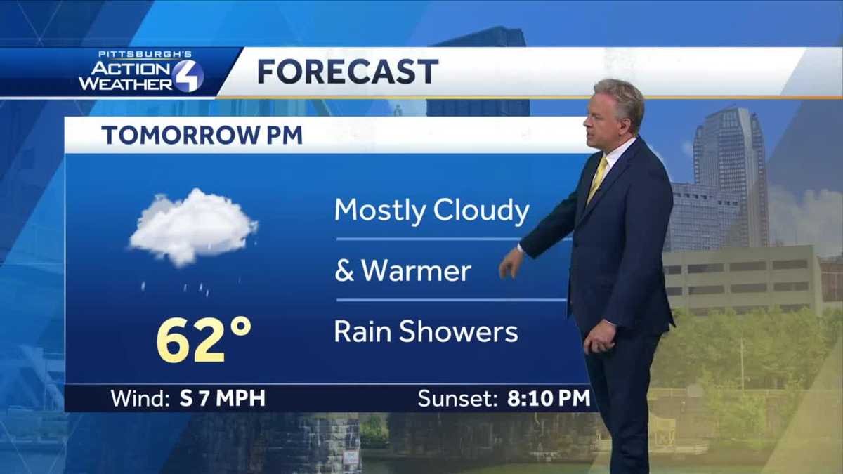 Pittsburgh weather: Warming up, rain for part of the weekend