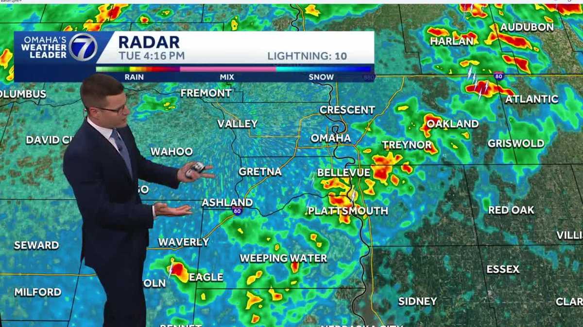 Scattered storms possible Tuesday evening in Omaha area