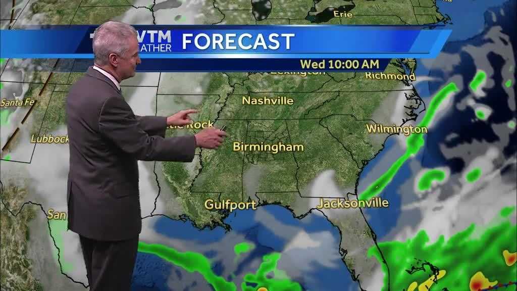 Getting a little warmer for now, but rain chances on the way