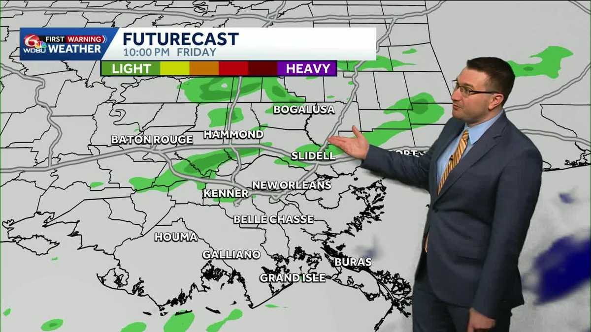 More rain Saturday before drier conditions arrive Sunday