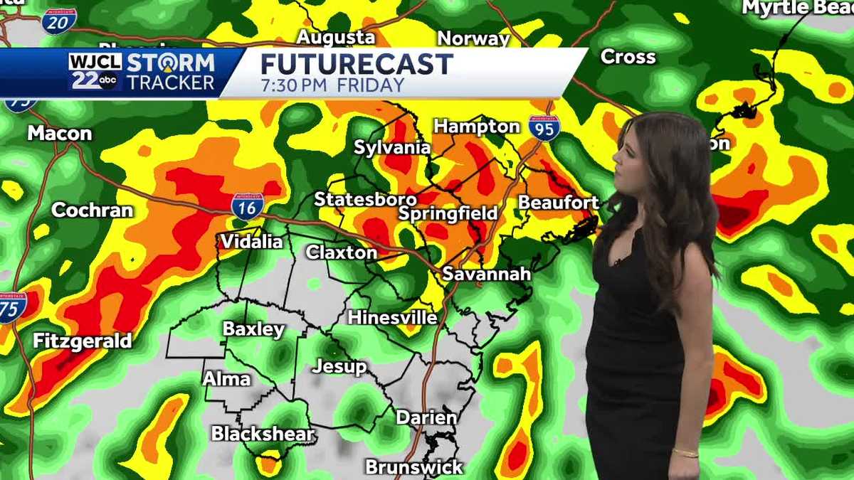 Last day of sunshine before scattered showers and storms move in