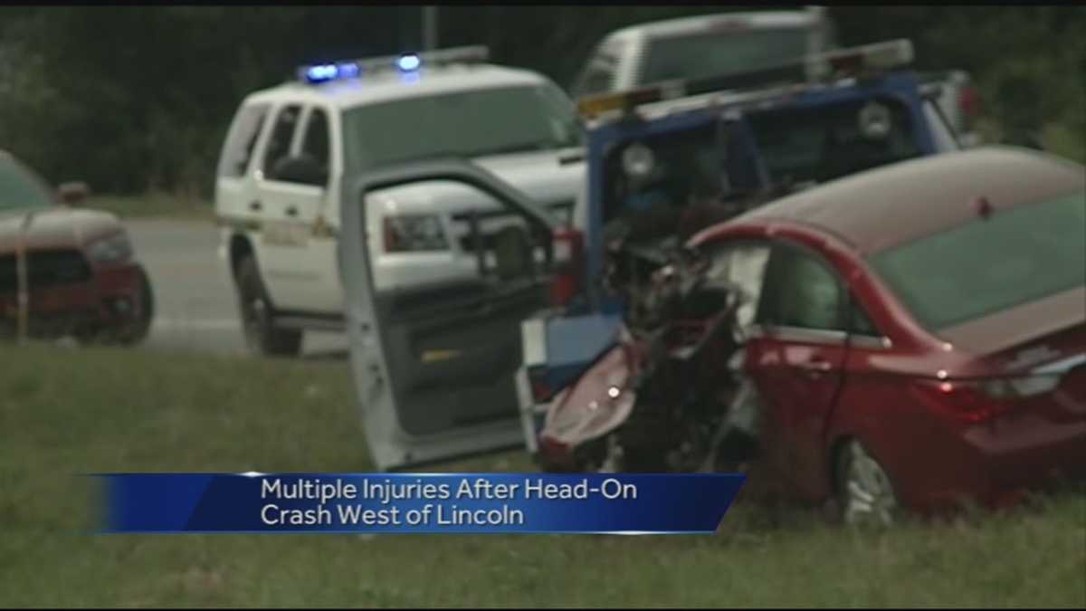Muliple injuries after headon crash in Lincoln