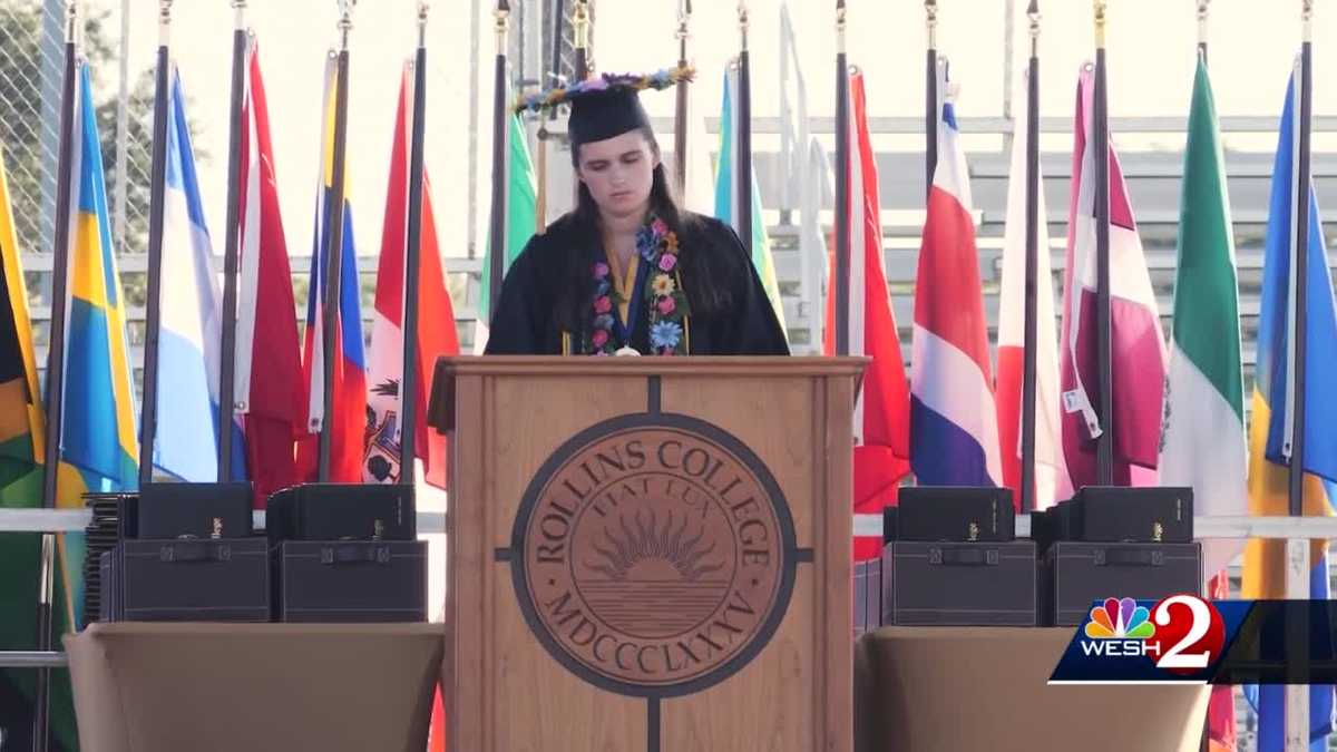 Rollins College graduation speech by valedictorian with autism