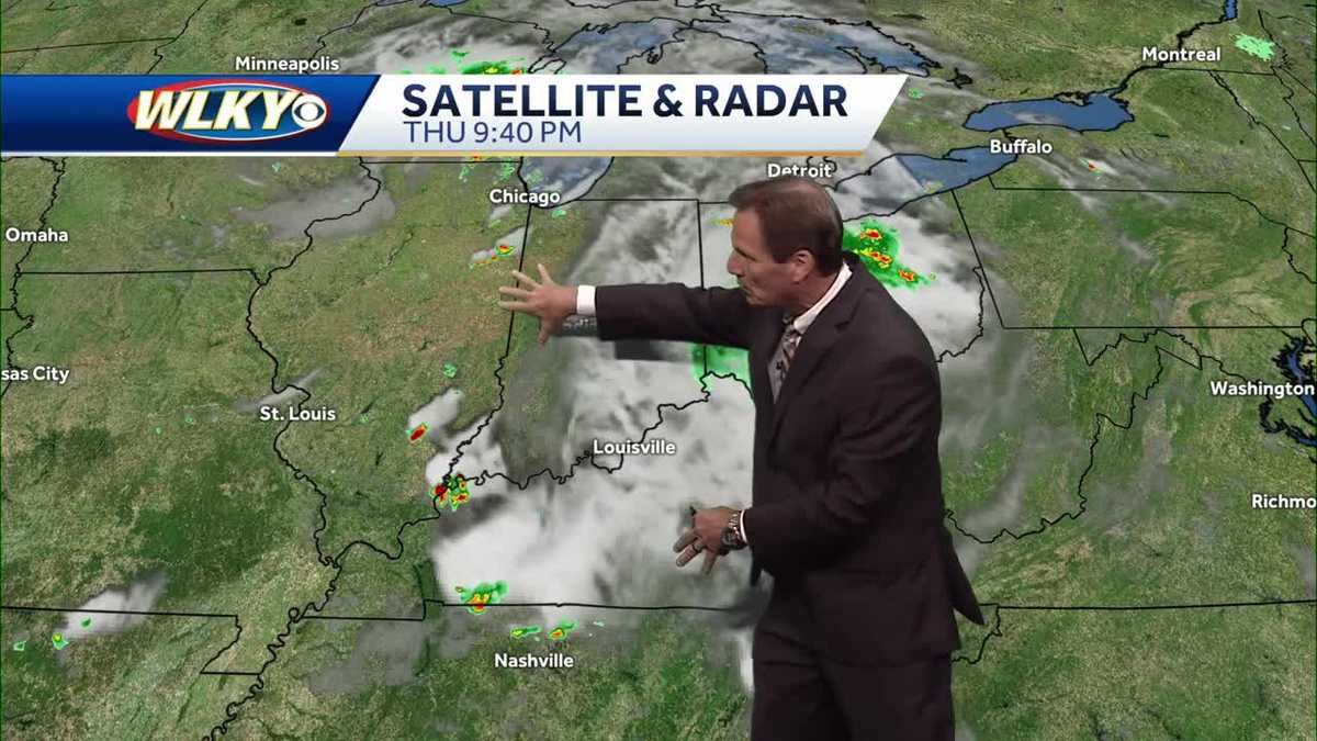 Few showers and storms possible through tomorrow