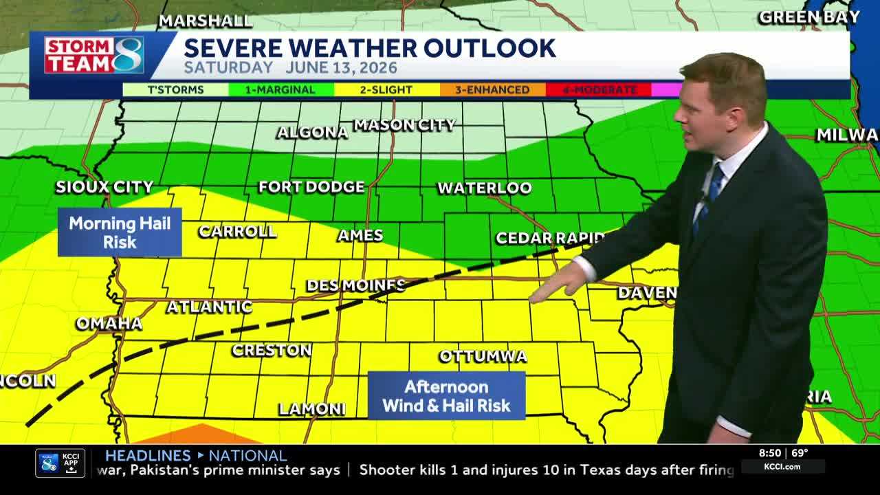 Iowa weather: Storms redevelop this afternoon