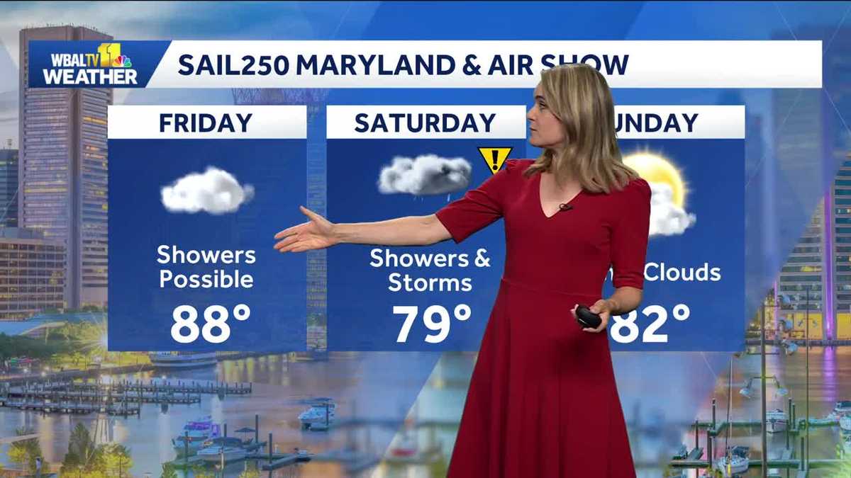 Sunny Thursday before rain this weekend in the Baltimore area