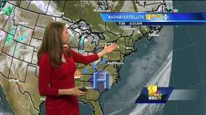 Partly cloudy and breezy on Tuesday
