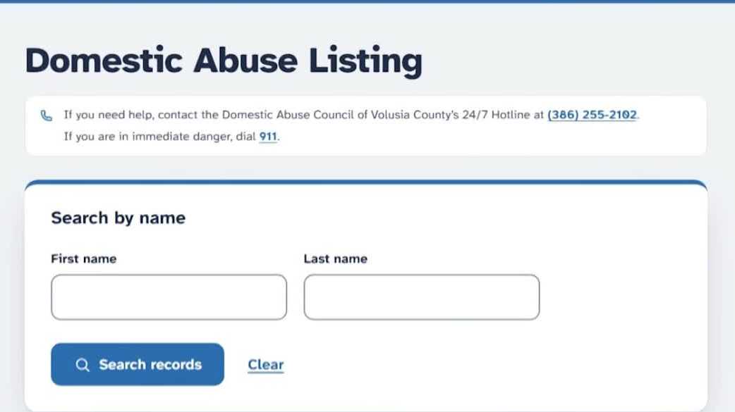 Volusia County launches Florida's first public domestic abuse database