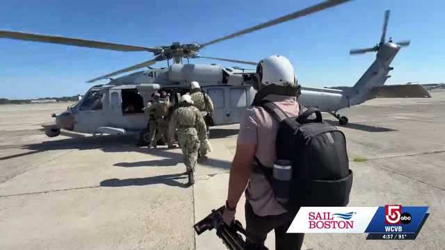 U.S.S. Arlington arrives in Boston ahead of Sail Boston weekend WCVB 5 MIN