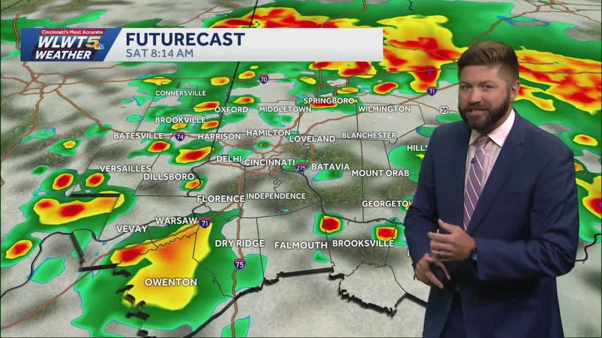 Heat, humidity, and storms before relief returns
