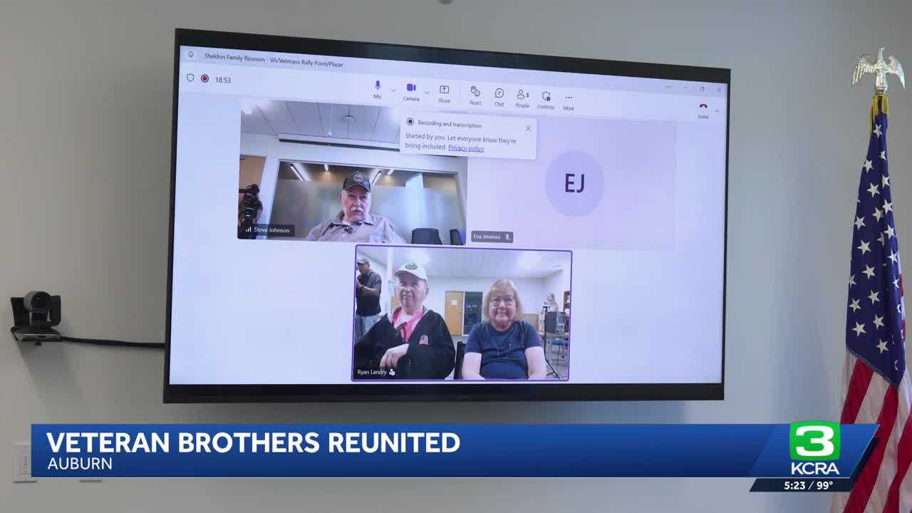 Veteran brothers reconnect after 40 years through video chat