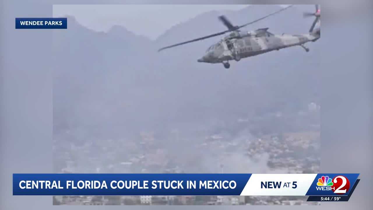 ‘Gunfire outside the airport’: Florida couple stranded in Mexico describe violence near resort